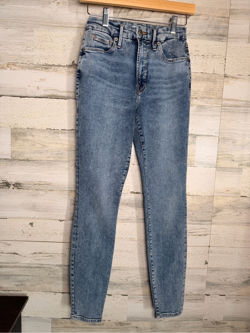 Good American Good Waist High Rise Skinny Jeans Size 4/27 Indigo